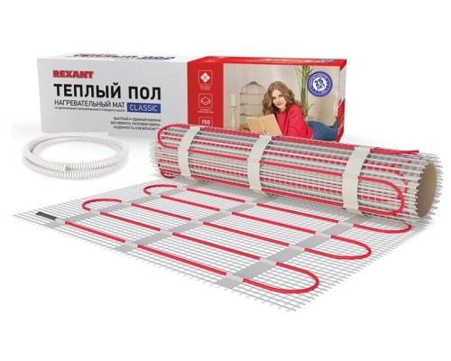 Мат нагревательный REXANT 51-0503-2 Classic RNX -1,5-225 двухжильный с экраном