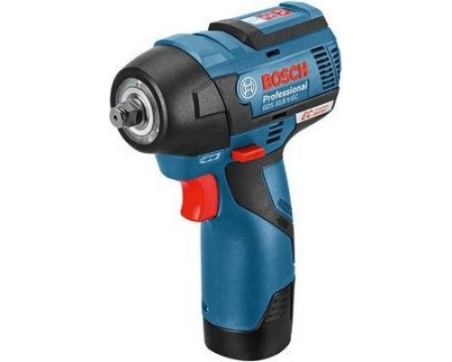 Гайковерт аккумуляторный BOSCH GDS 10.8/ 12V-115 ударный [06019E0103] 2х3,0Ач, кейс L-Boxx