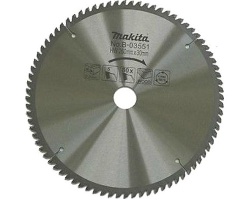 Пильный диск MAKITA 260х 80тх30 дерево (Standart) B-03551 [B-03551]