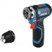 Аккумуляторная дрель-шуруповерт BOSCH GSR 12V-15 FC Flex [06019F6001] 2х2,0 Ач, L-BOXX, патрон