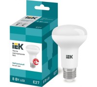 Лампа светодиодная IEK R63 8Вт 4000К Е27 рефлектор LLE-R63-8-230-40-E27