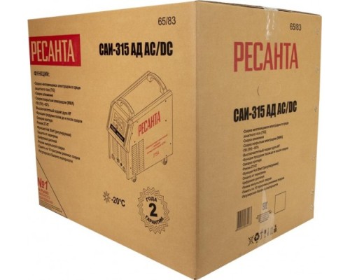 Сварочный инвертор РЕСАНТА САИ-315АД (ас/dc) [65/83]
