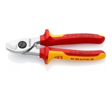 Кабелерез KNIPEX KN-9516165SB VDE, ø 15 мм, длина 165 мм, диэлектрическ.ручки