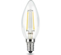 Лампа светодиодная GAUSS Свеча filament 7w 550lm 2700к е14 led 103801107