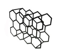 Держатель EMBODIMENT EMB-WINE-H-B для бутылок, 11 сот для хранения, черный