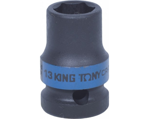 Ударная головка шестигранная 13 мм 1/2" KING TONY 453513М