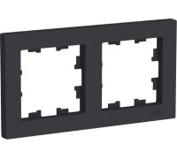 Рамка Systeme Electric AtlasDesign 2-м универсальная, карбон ATN001002 ATN001002