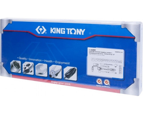 Набор головок 1/2" KING TONY 4028MR, 24 предмета