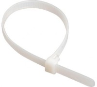 Хомут пластиковый IEK 4.8х450 нейлон кабельный бел. (уп. 100шт) UHH31-D048-450-100