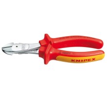 Бокорезы диэлектрические KNIPEX KN-7406160SB особо мощные vde, 160 мм, хром, 2-комп. ручки