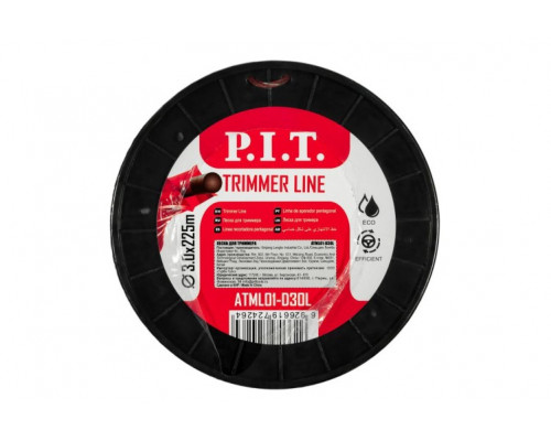 Леска триммерная P.I.T. ATML01-D30L двухцветная 3lb 3,0 мм, 180 м