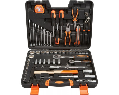 Набор инструментов MAXPILER MXT-83-SET, 83 предмета, 1/2 и 1/4 дюйма, CrV