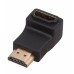 Переходник штекер REXANT 17-6805 HDMI-гнездо HDMI, угловой