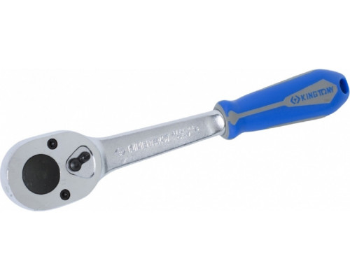 Трещотка KING TONY 3779-08G 3/8", 200 мм, 32 зуба, флажковая, с фиксатором