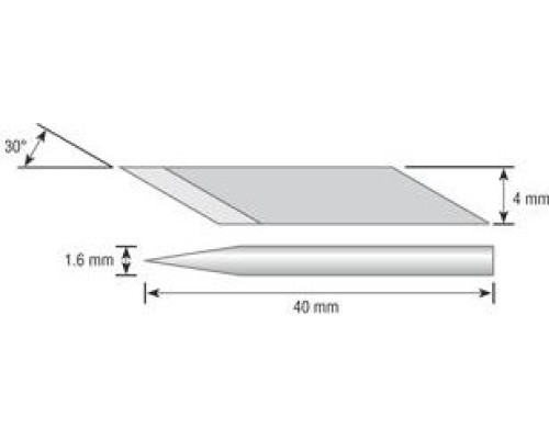 Лезвие для ножа OLFA OL-KB-5 специальное, для ol-ak-5, в боксе-подставке, игла