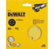 Диски на велюровой основе с отверстиями DeWALT DT3132-QZ 150 мм, 6 отв. G60