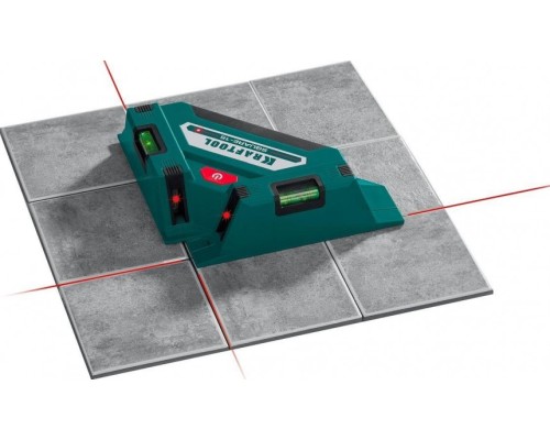 Лазерный уровень KRAFTOOL SQUARE-15 угольник для кафеля [34705]