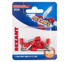 Наконечник REXANT 06-0410-A штыревой втулочный изолированный f-12 мм 10 мм² (Н