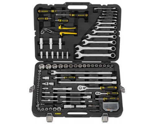 Набор инструментов BERGER BG118-1214 универсальный 1/2" - 1/4", 118 предметов