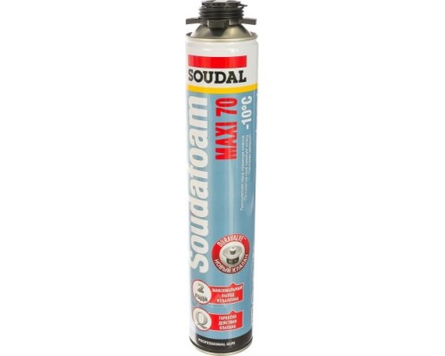 Пена монтажная SOUDAL SOUDAFOAM MAXI 70 профессиональная, всесезонная (870 мл) 118316 [118316]