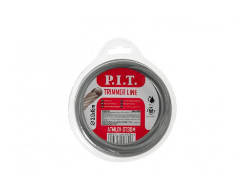 Леска триммерная P.I.T. ATML01-ST30M 3,0 мм х 15 м, с металлическим сердечником