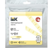 Лента светодиодная IEK LSR-5050WW60 14.4w 12В IP65 (3 м) [LSR2-1-060-65-3-03]