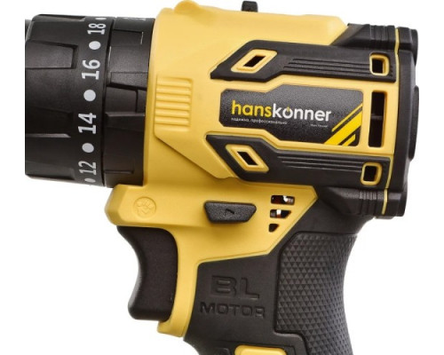 Дрель-шуруповерт аккумуляторная HANSKONNER HCD2065PRO