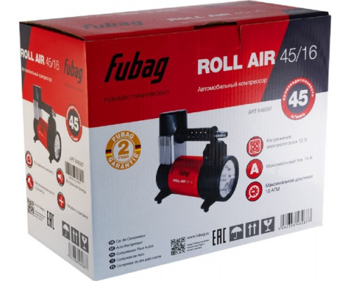 Компрессор автомобильный FUBAG Roll Air 45/16 646087