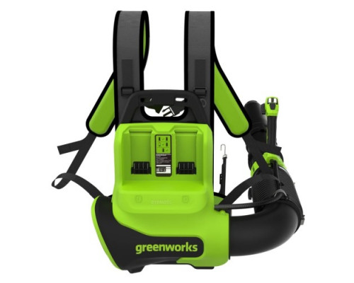 Воздуходувка аккумуляторная GREENWORKS GD40BPG2 40V, ранцевая, б/щ, АКБ 4Ач и ЗУ 2408107UB купить с доставкой и официальной гарантией