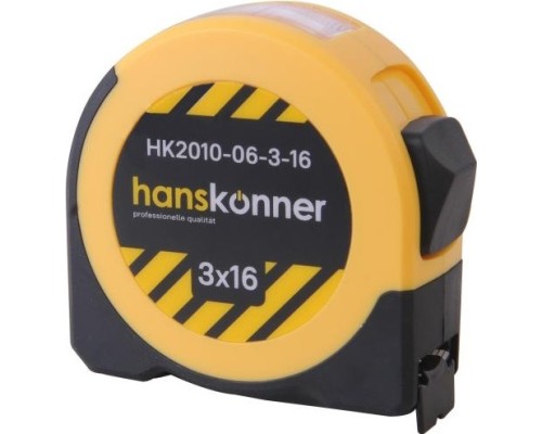 Рулетка HANSKONNER HK2010-06-3-16 3x16мм, с окном для считывания внутренних размеров