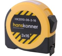 Рулетка HANSKONNER HK2010-06-3-16 3x16мм, с окном для считывания внутренних размеров