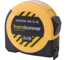 Рулетка HANSKONNER HK2010-06-3-16 3x16мм, с окном для считывания внутренних размеров