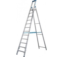 Стремянка алюминиевая KRAUSE STABILO R13 12 перфорированных ступеней 136107