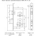 Замок врезной НОРА-М КЗВ5-ПП-72мм противопожарный 