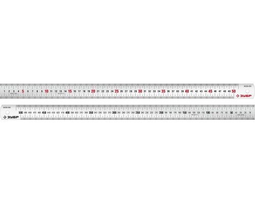 Линейка металлическая ЗУБР Про-50 усиленная, нержавеющая [34280-050]