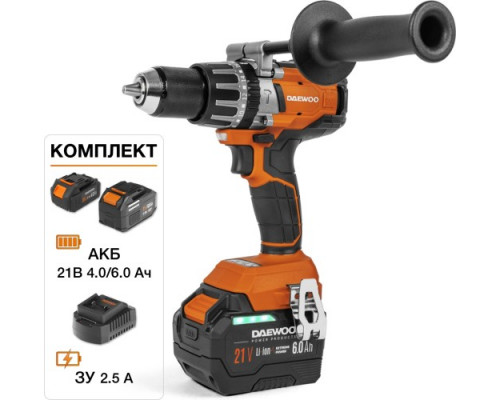 Дрель-шуруповерт аккумуляторная DAEWOO DAA 2161Li ударная