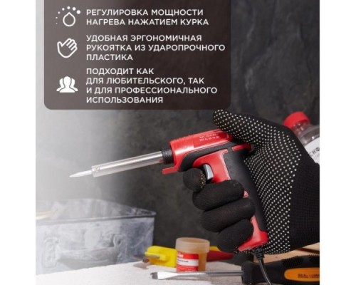 Паяльник REXANT П0161-1 двухрежимный, серия профи, 30/70вт, 230в, блистер [12-0161-1]