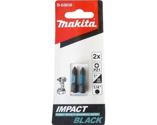 Бита для заворачивания MAKITA B-63638 Impact PZ1, 25 мм, C-form, 2 шт.