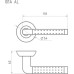 Ручка дверная НОРА-М 101 А AL комплект 