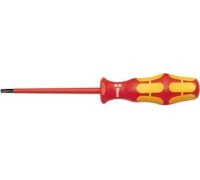 Отвертка диэлектрическая WERA Kraftform Plus 100 VDE 1000 V 167i TORX TX 9 х 80 мм WE-006169 WE-006169