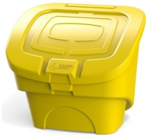 Ящик для песка и химикатов POLIMER GROUP 90 л с крышкой желтый