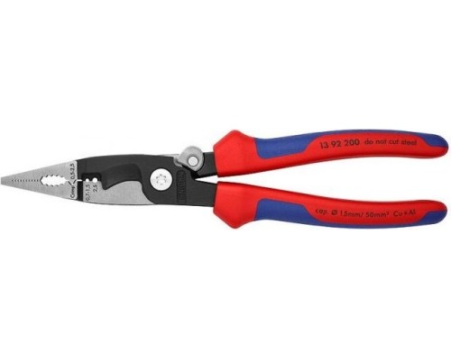 Клещи электромонтажные KNIPEX 1392200SB 200 мм 6-в-1 [KN-1392200SB]