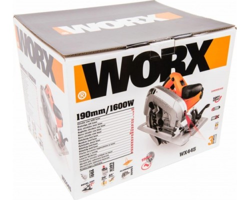 Пила циркулярная сетевая WORX WX445