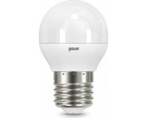 Лампа светодиодная GAUSS Шар шар 7w 590lm 4100к е27 диммируемая led [105102207-D]