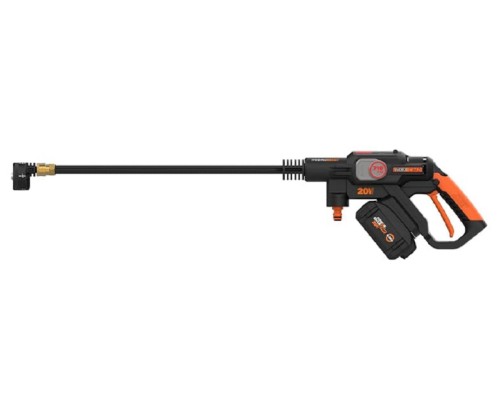 Автомойка Worx WG633E аккумуляторная,бесщеточная 20В, 4Ач х1, ЗУ 2А