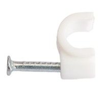 Хомут пластиковый REXANT 6 мм, белый круглый (упак. 20 шт) 07-4006-20