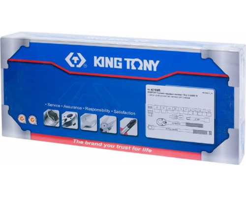 Набор головок 1/2" KING TONY 4016MR, 16 предметов
