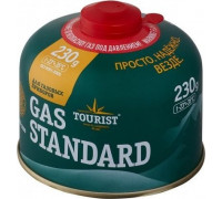 Газовый баллон TOURIST Standart (TBR-230) резьба, одноразовый, туристический, 230 г. (Корея) TBR-230