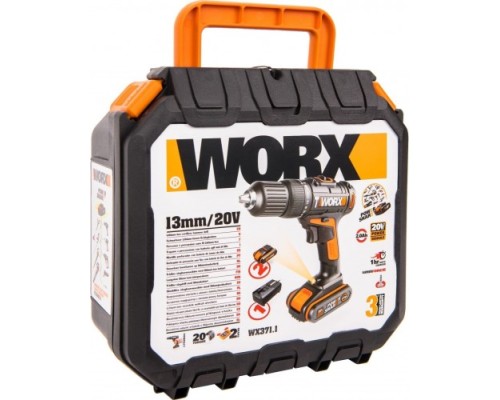 Дрель-шуруповерт аккумуляторная WORX WX371.1 ударная