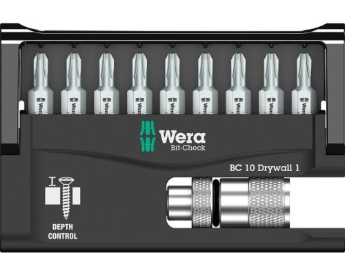 Набор насадок WERA Bit-Check 10 Drywall 1 WE-136011 [WE-136011]